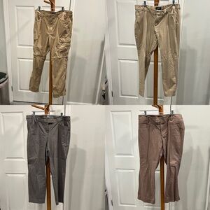 Lot of 4 women’s size 18 pants. Old navy, Lane Bryant, Eddie Bauer